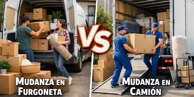 Mudanza con furgoneta vs camión: cómo decidimos en Islatrans la mejor opción